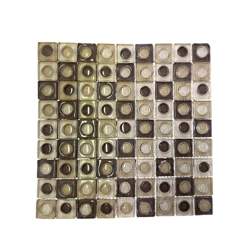 Retro Glassmosaikk 30x30cm på nett, 60 plater - bilde 1