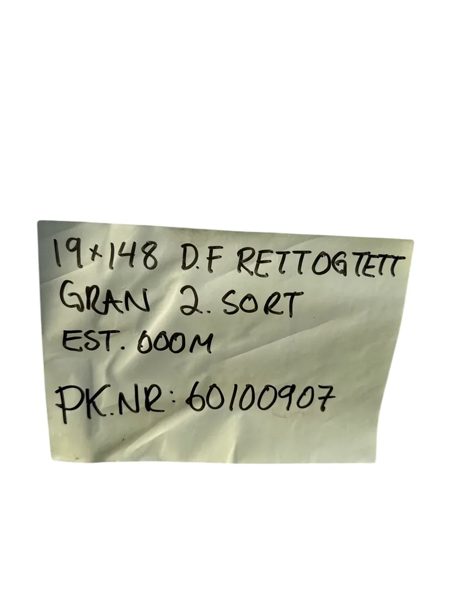 Gran Dobbelfals Rett og Tett Kledning 19x148mm, 2. Sort, pakke ca 600 lm - bilde 1