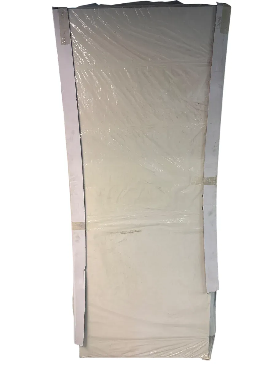 Skyvedør Slett hvit 90x210 cm kompakt - bilde 1