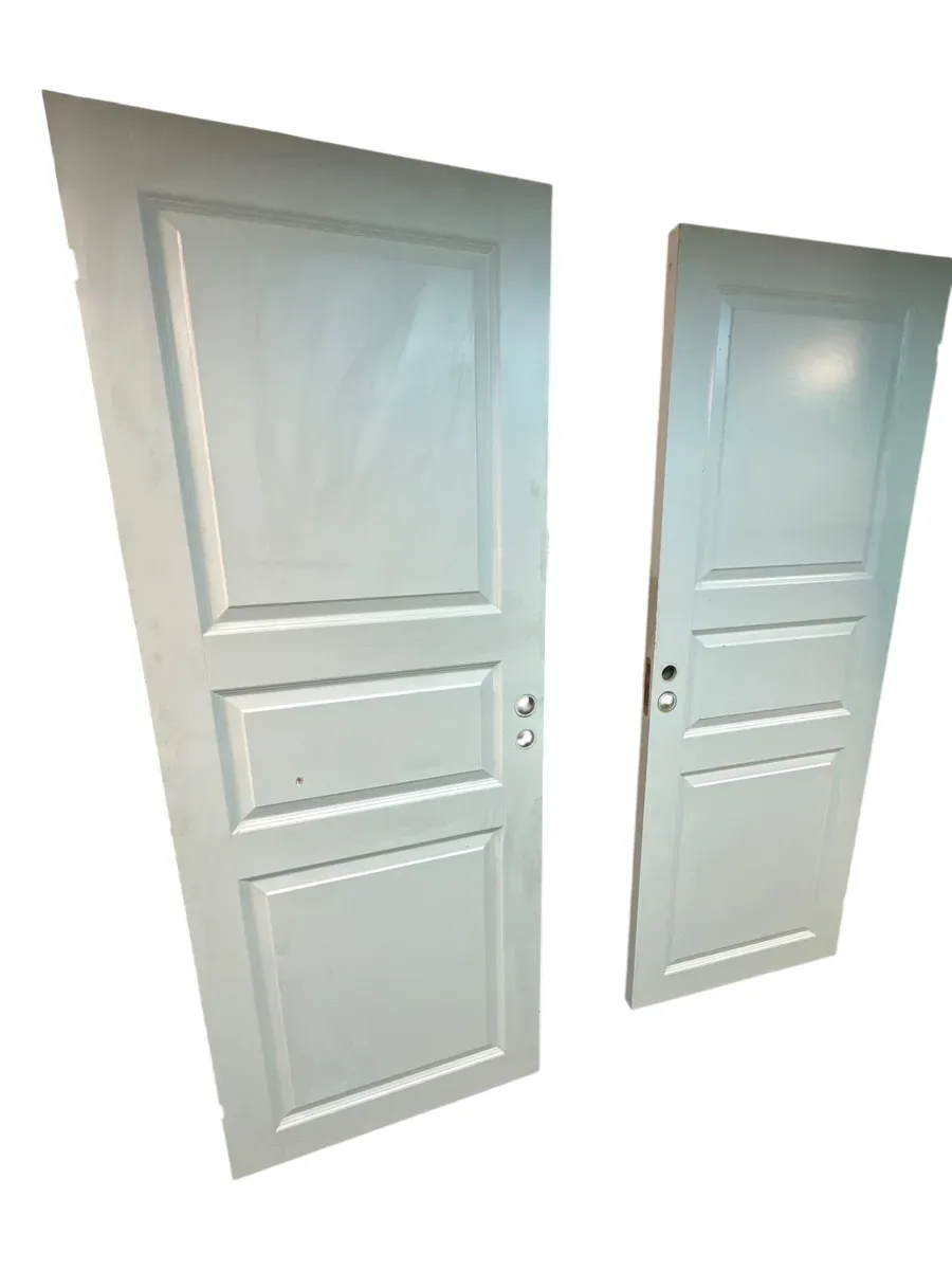 Innerdør Hvit 3-Panel 80x200 cm - bilde 1