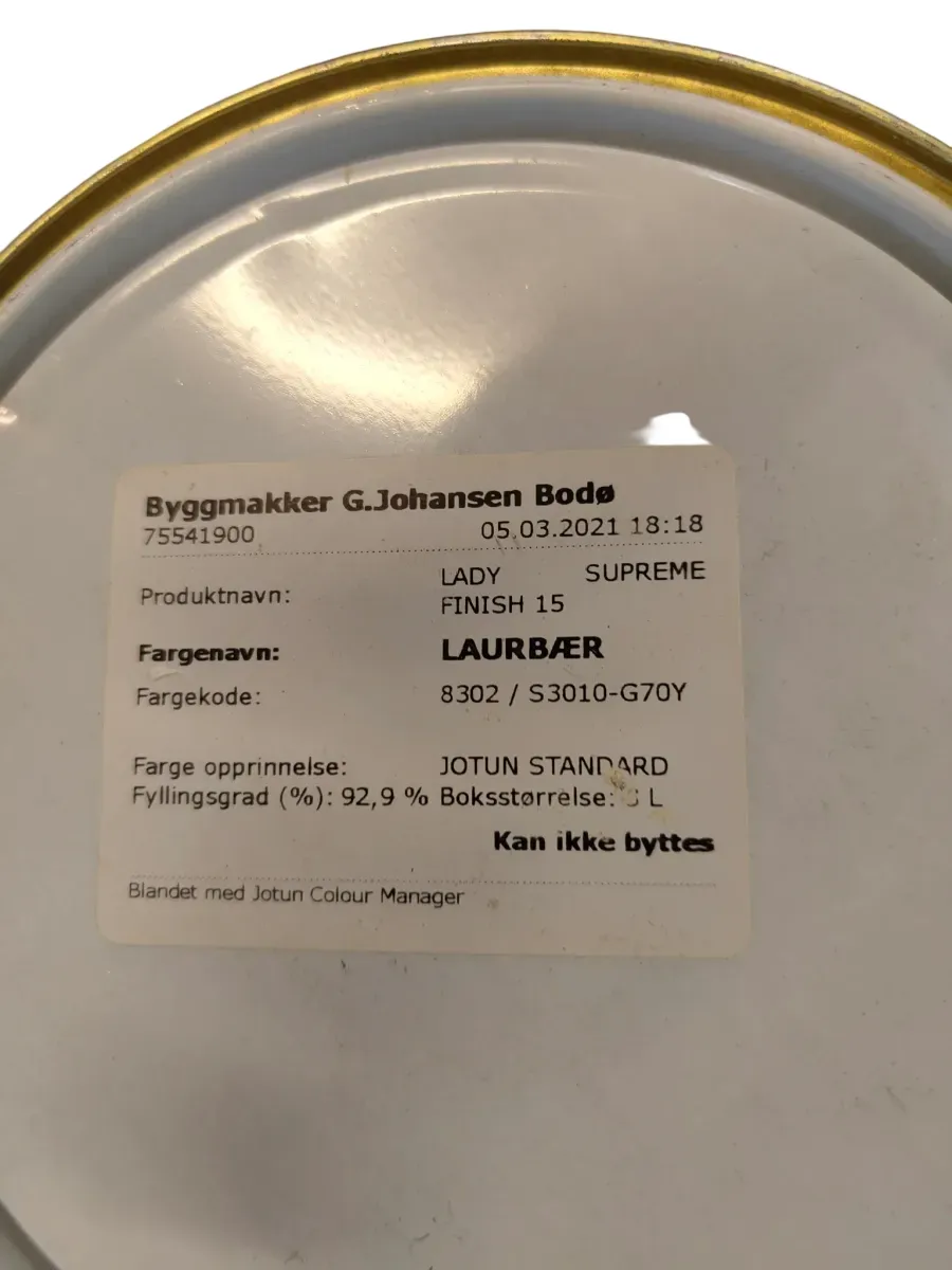 Jotun Lady Supreme Finish 15 Silkematt Laurbær 2,7L - bilde 1