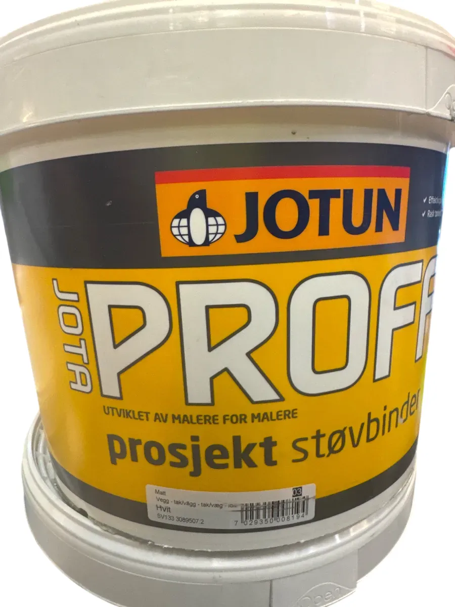Jotun Jotaproff Prosjekt Støvbinder Hvit 10L - bilde 1