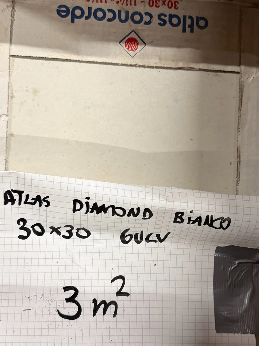 Atlas diamond bianco 30x30 3 kvm gulv - bilde 1