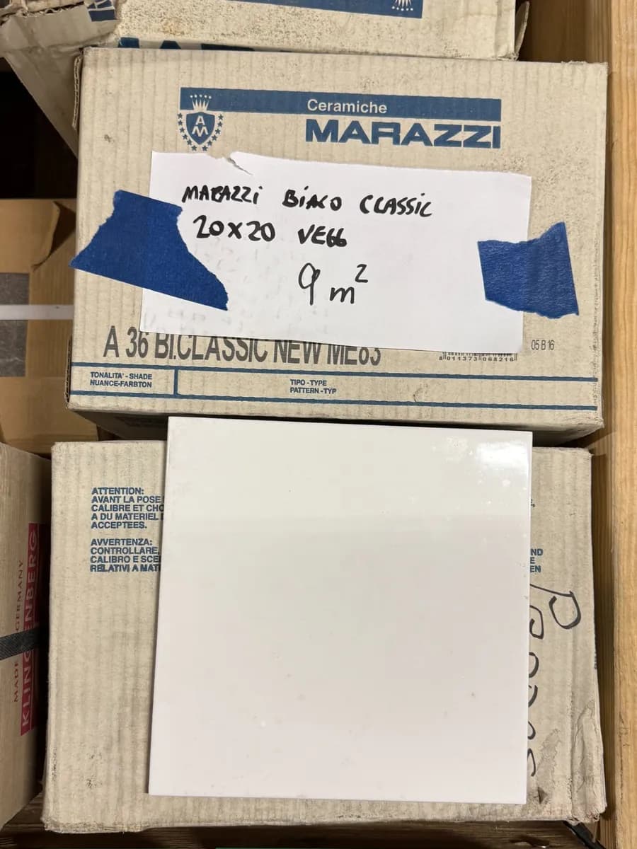 Marazzi bianco classic 20x20 9 kvm vegg - bilde 1