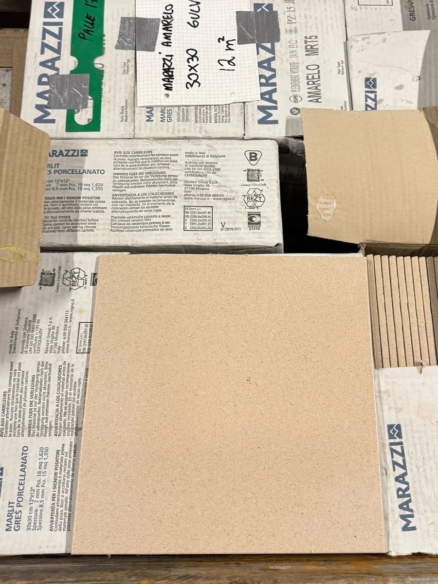 Marazzi amarelo beige 30x30 12 kvm gulv - bilde 1