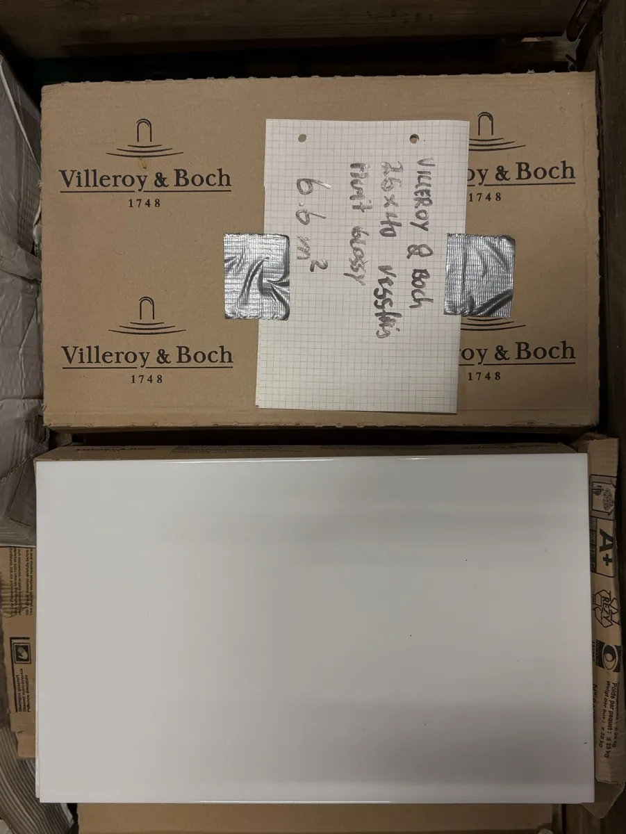 Villeroy &boch white glossy 25x40 6,6 kvm vegg - bilde 1