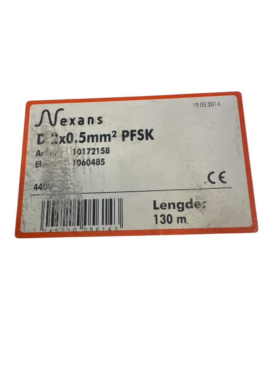 Nexans D 2x0.5mm² PFSK Signalkabel 63 m - bilde 1