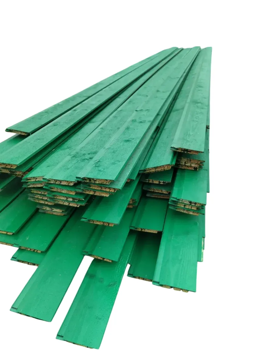 Pakke 19x123 Dobbelfals Kledning 28gr, grønnmalt, ca 600m - bilde 1