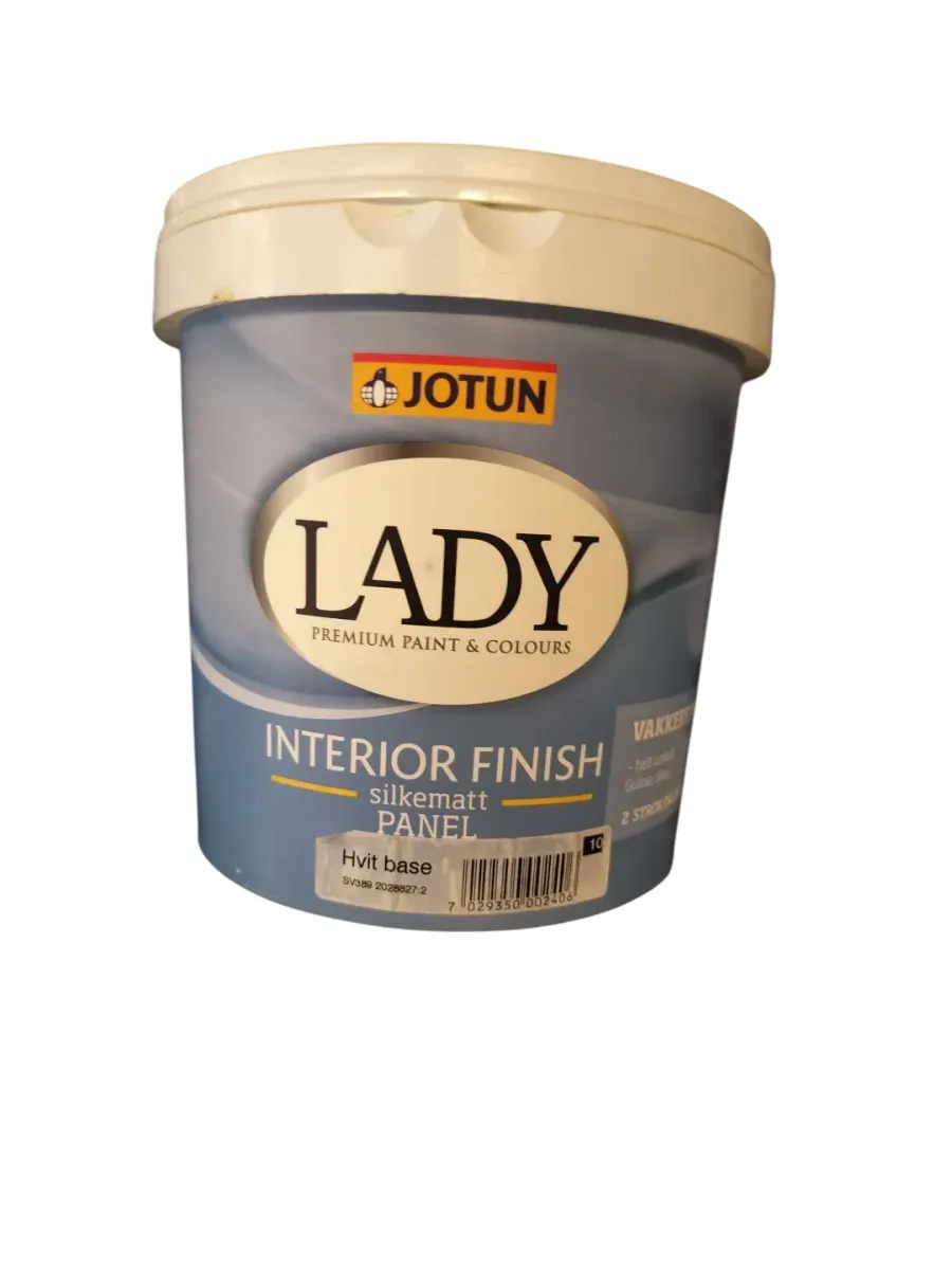 Jotun LADY Interior Finish 10 Silkematt Hvit Base 3L - bilde 1