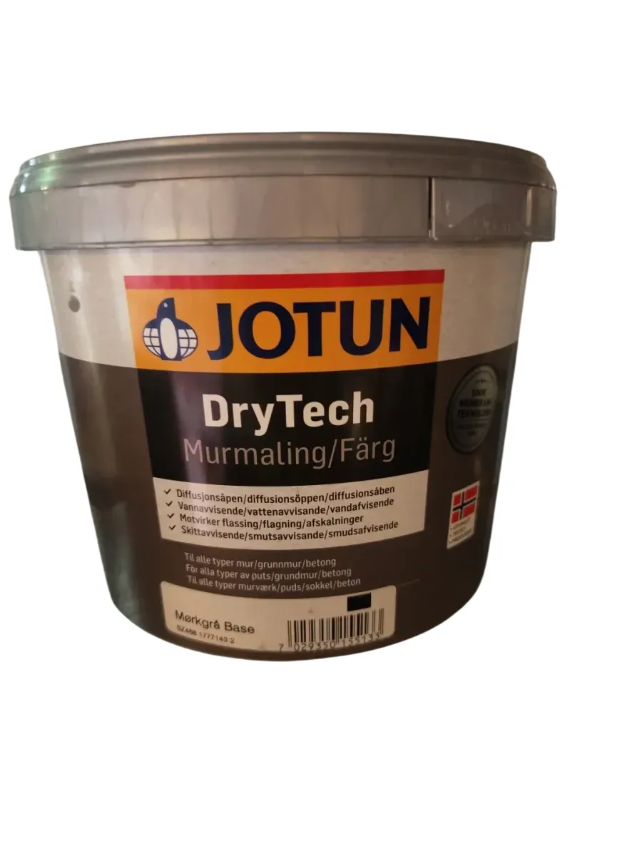 Jotun DryTech Murmaling Mørkgrå Base 2,7L - bilde 1