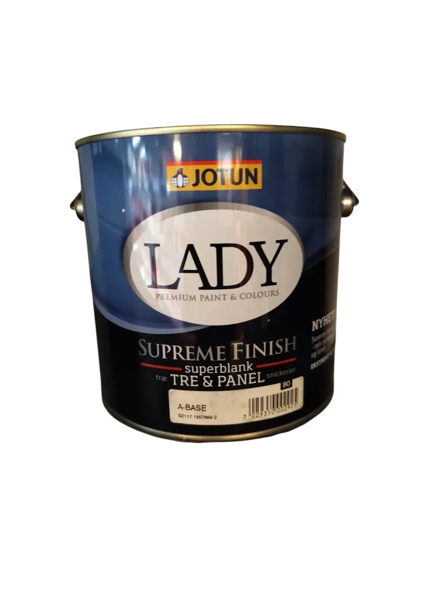 Jotun Lady Supreme Finish Superblank 80 Tre- og Panelmaling, A-base, 2.7L - bilde 1
