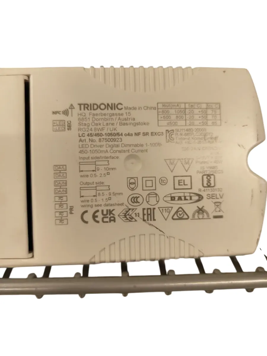 Tridonic LC 45W LED Driver DALI-2 450-1050mA - bilde 1