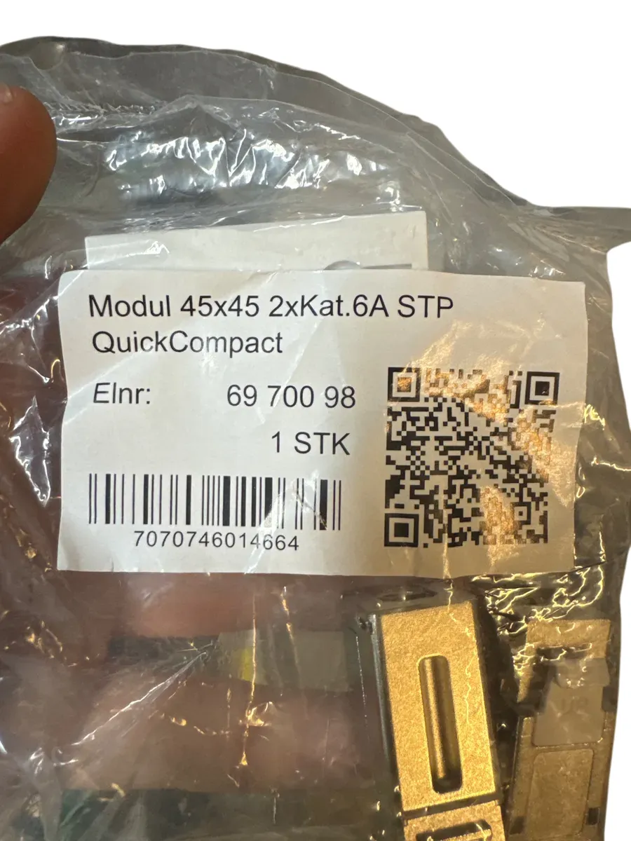 Modul 45x45 2xKat.6A STP QuickCompact - bilde 1
