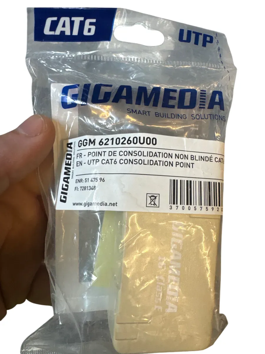 GIGAMEDIA UTP CAT6 Konsolideringspunkt - bilde 1