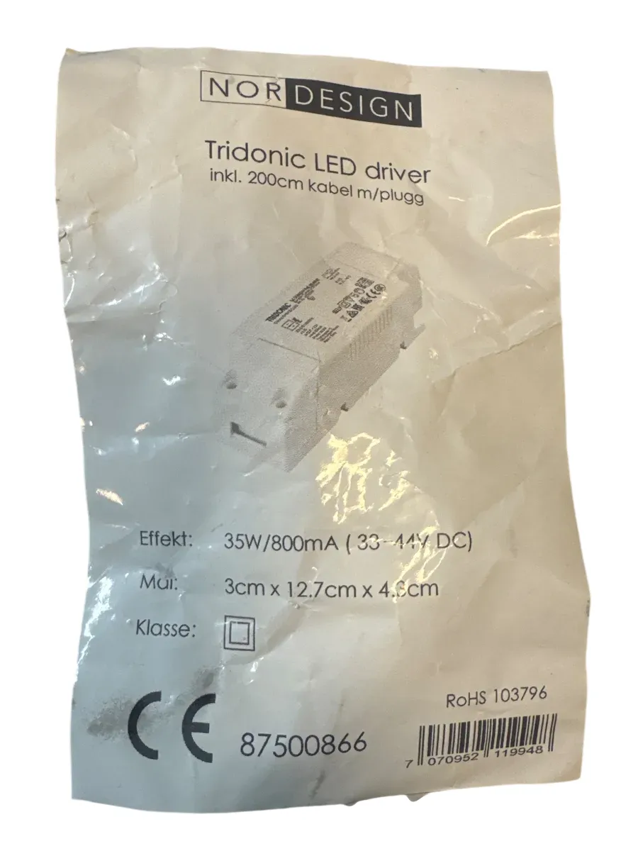 Tridonic LED driver LC 35W 800mA fixC SR ADV2 - bilde 1
