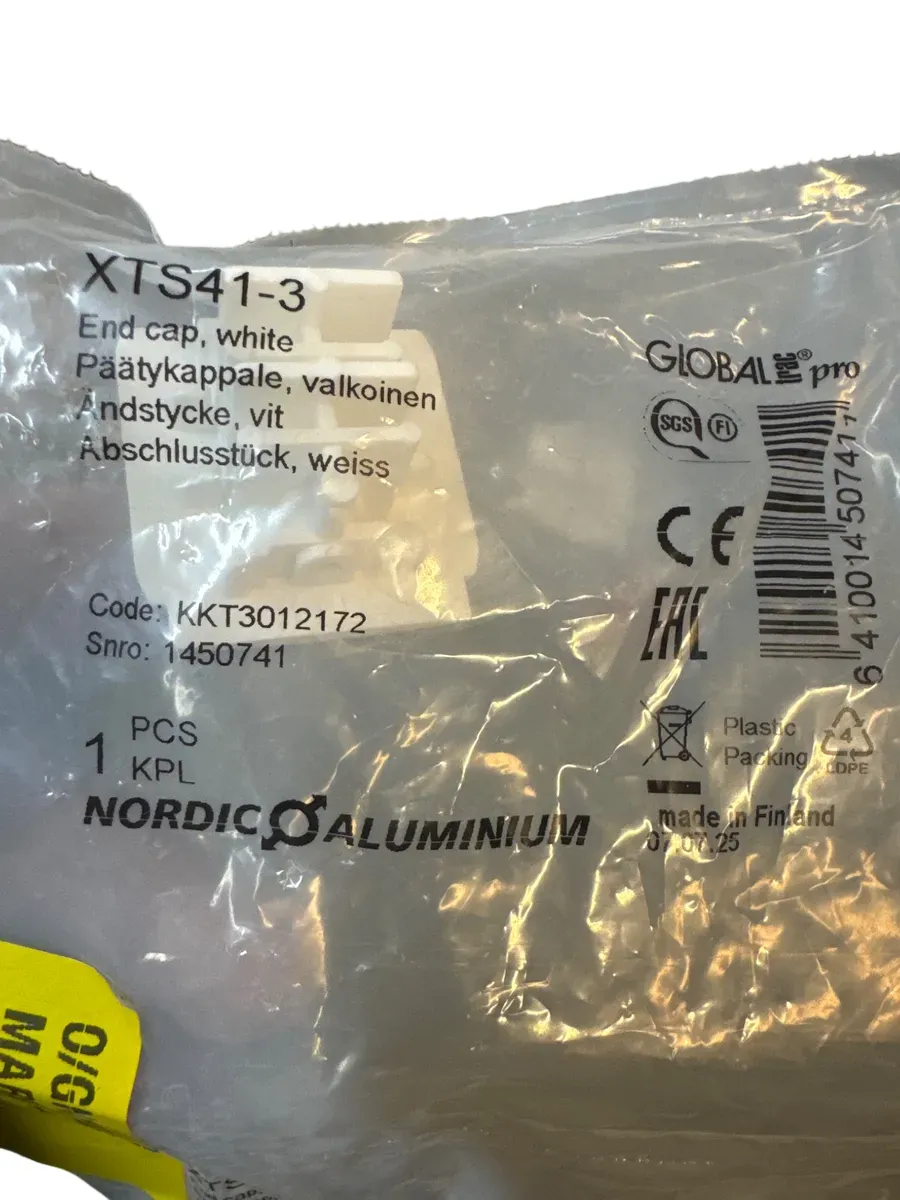 Nordic Aluminium XTS41-3 Endekappe, Hvit - bilde 1