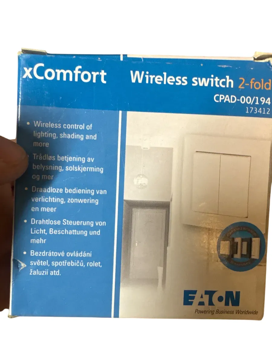 xComfort Trådløs Bryter 2-felt CPAD-00/194 - bilde 1