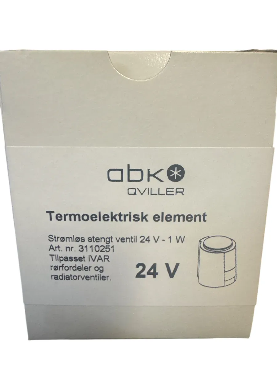 ABK Qviller Termoelektrisk element 24V 1W - bilde 1