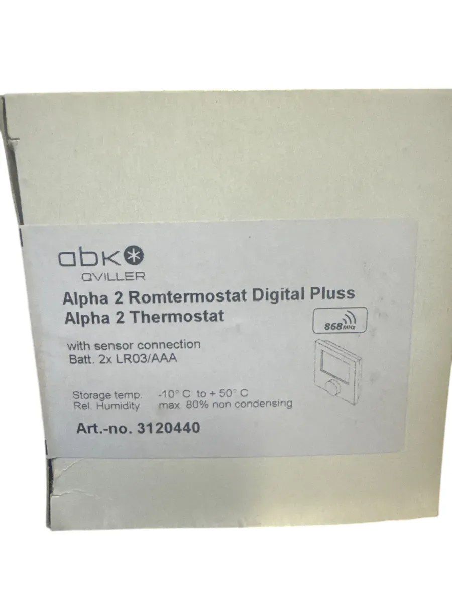 ABK Qviller Alpha 2 Romtermostat Digital Pluss - bilde 1
