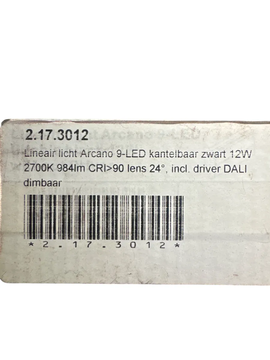 Nuudo Arcano Linear Light 9-LED Tiltable, Svart - bilde 1