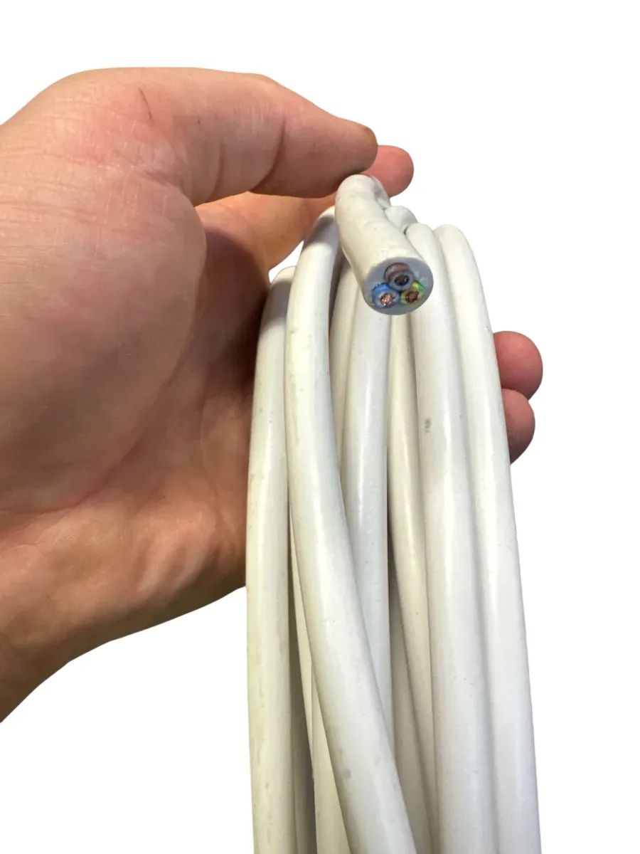 PR kabel 3G1.5mm² Hvit ca 16m - bilde 1