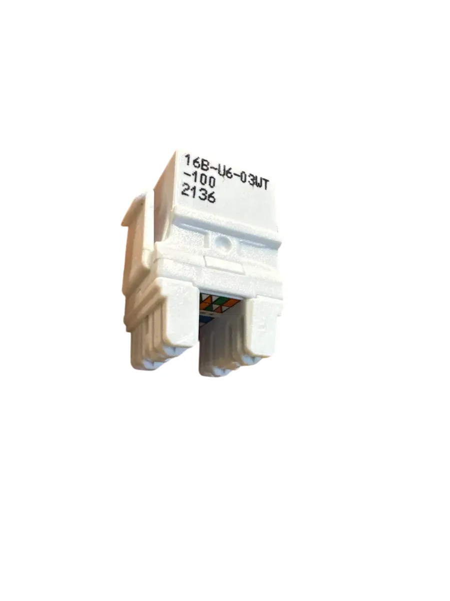 Eurolan Keystone Cat6 UTP 16B-U6-03WT - bilde 1