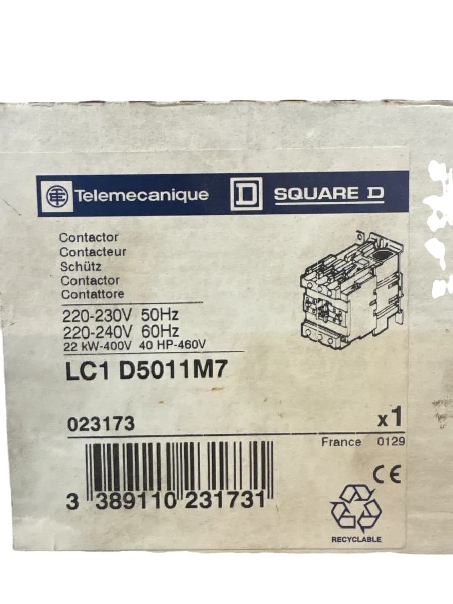 Telemecanique LC1 D5011M7 Kontaktor - bilde 1