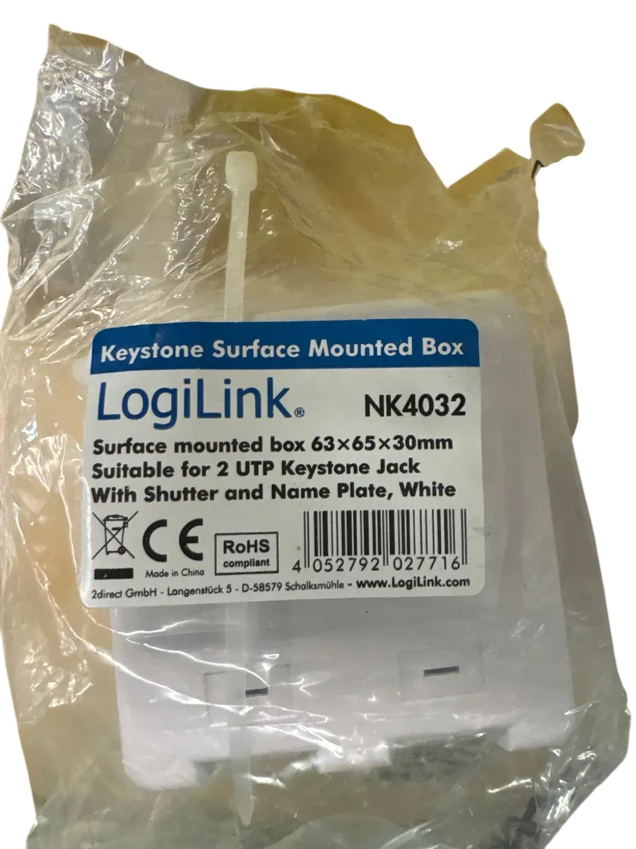 LogiLink Keystone Surface Mounted Box NK4032 - bilde 1