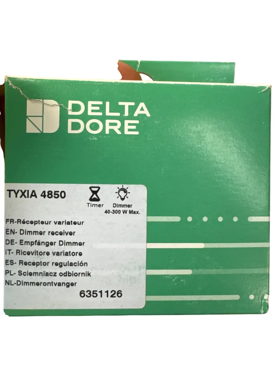 Delta Dore TYXIA 4850 Trådløs Dimmer Mottaker med Timer - bilde 1
