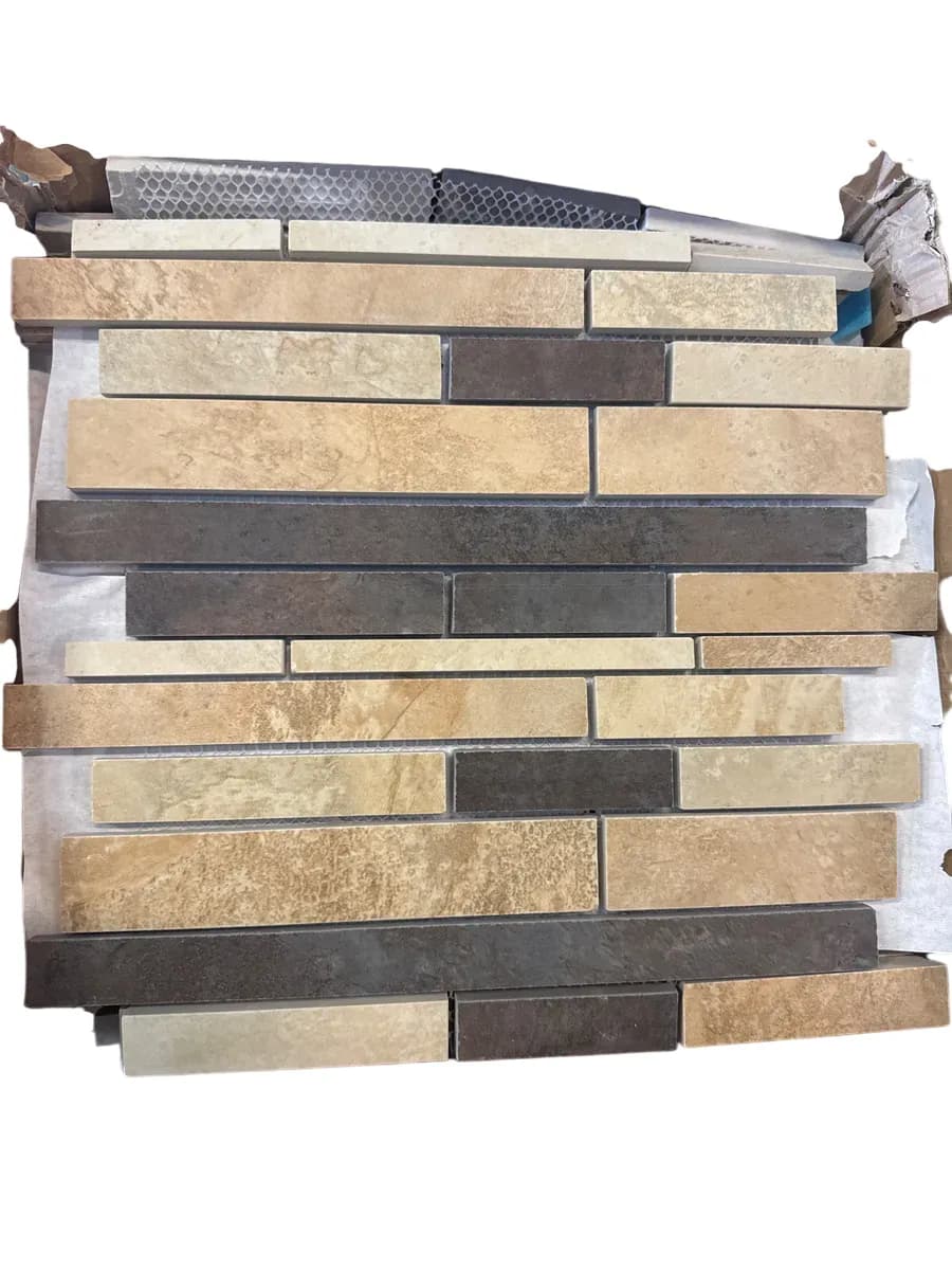 Keramisk Mosaikkflis i Natursteinlook - bilde 1