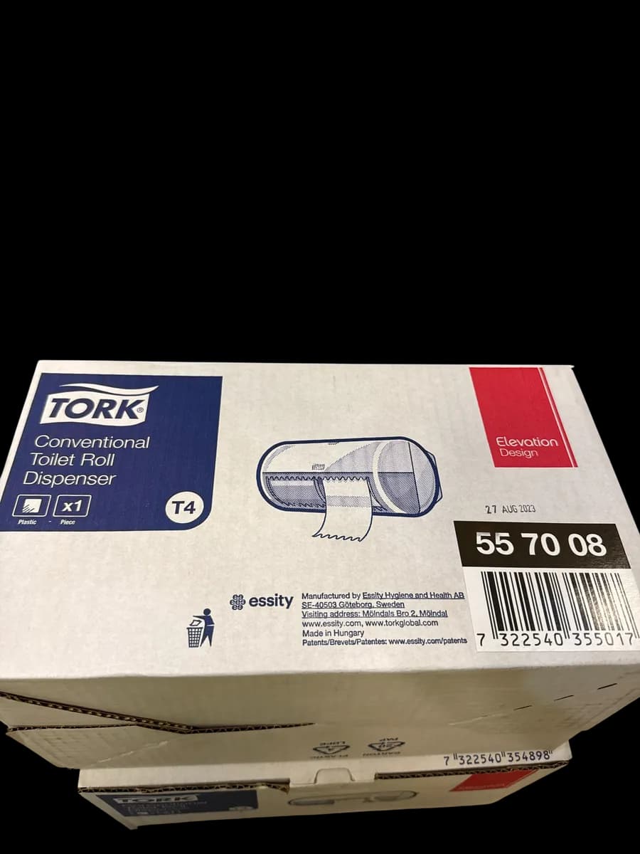 Tork toalettpapir dispenser T4 Sort - bilde 1