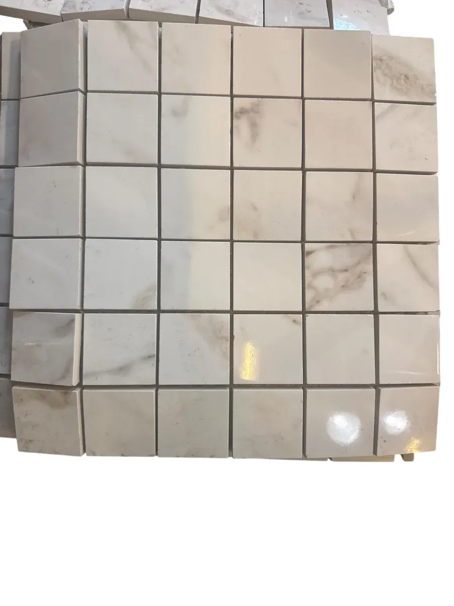 Marmor Mosaikkfliser Hvit 30x30 - bilde 1