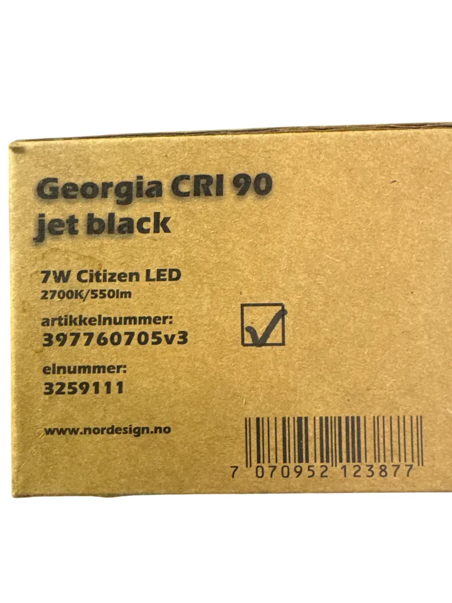 NordDesign Georgia CRI 90 LED, sort - bilde 1