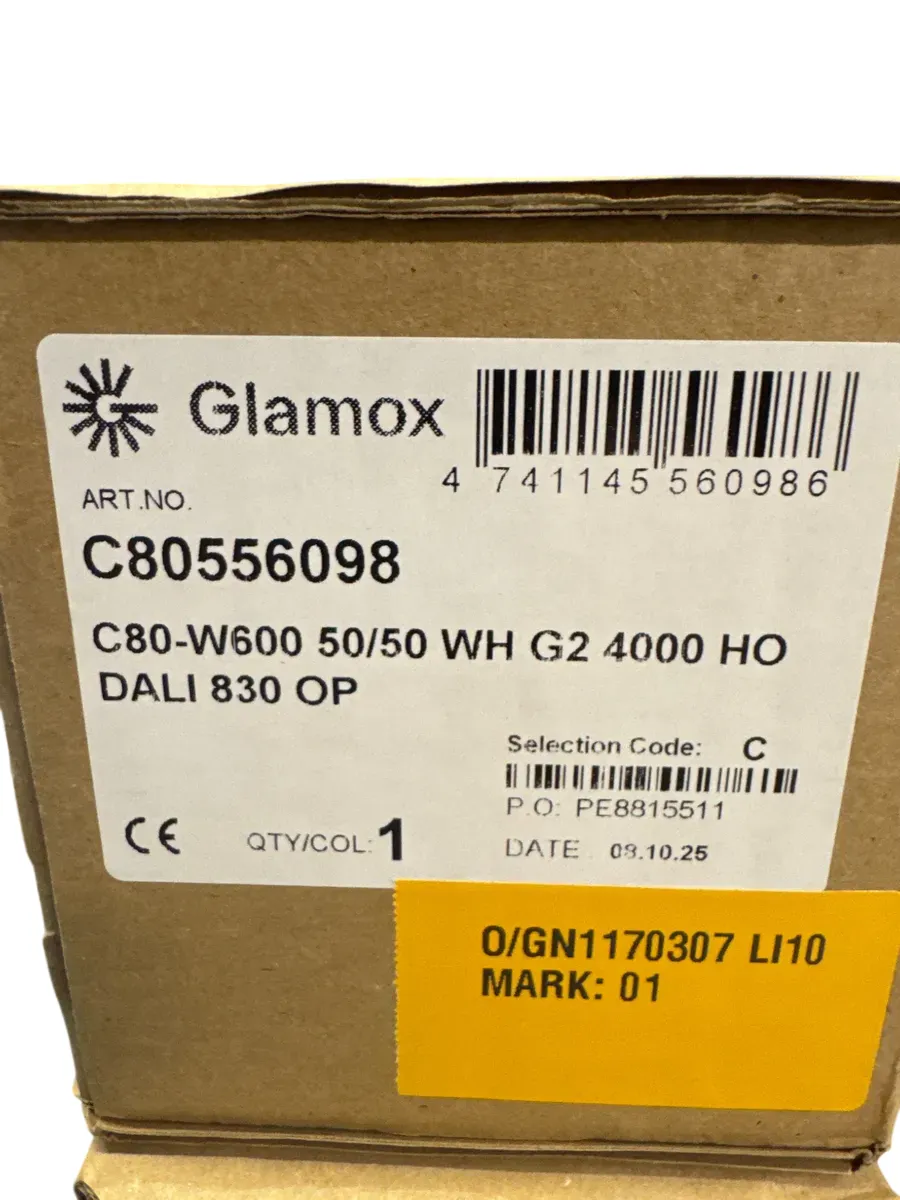 Glamox C80-W600 Veggarmatur, DALI dimbar, 3000K - bilde 1