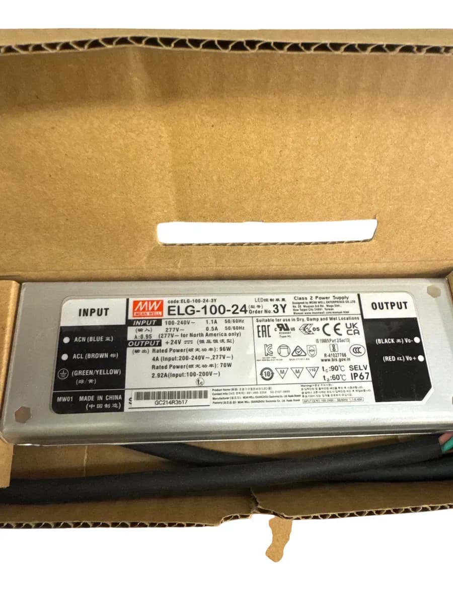Mean Well ELG-100-24-3Y LED-driver - bilde 1