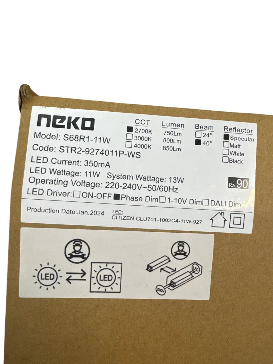 NEKO SENSE 68 G2 R1 LED Downlight - bilde 1