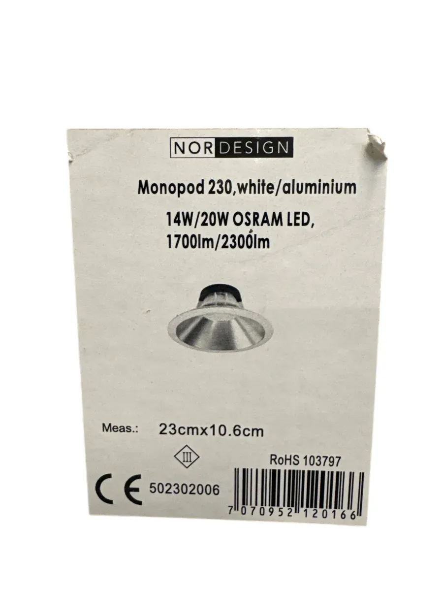 NOR DESIGN Monopod 230 LED Downlight - bilde 1