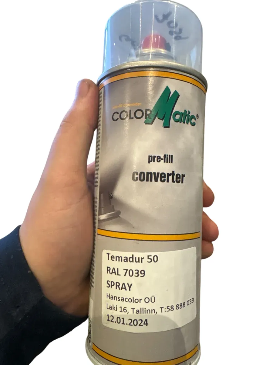 COLOR Matic Pre-fill Converter Spray med Temadur 50 RAL 7039 - bilde 1