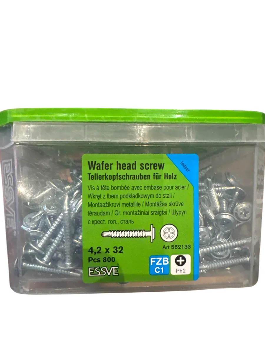 ESSVE montasjeskrue for stål 4.2x32 mm, 800 stk. (forsegling brutt) - bilde 1