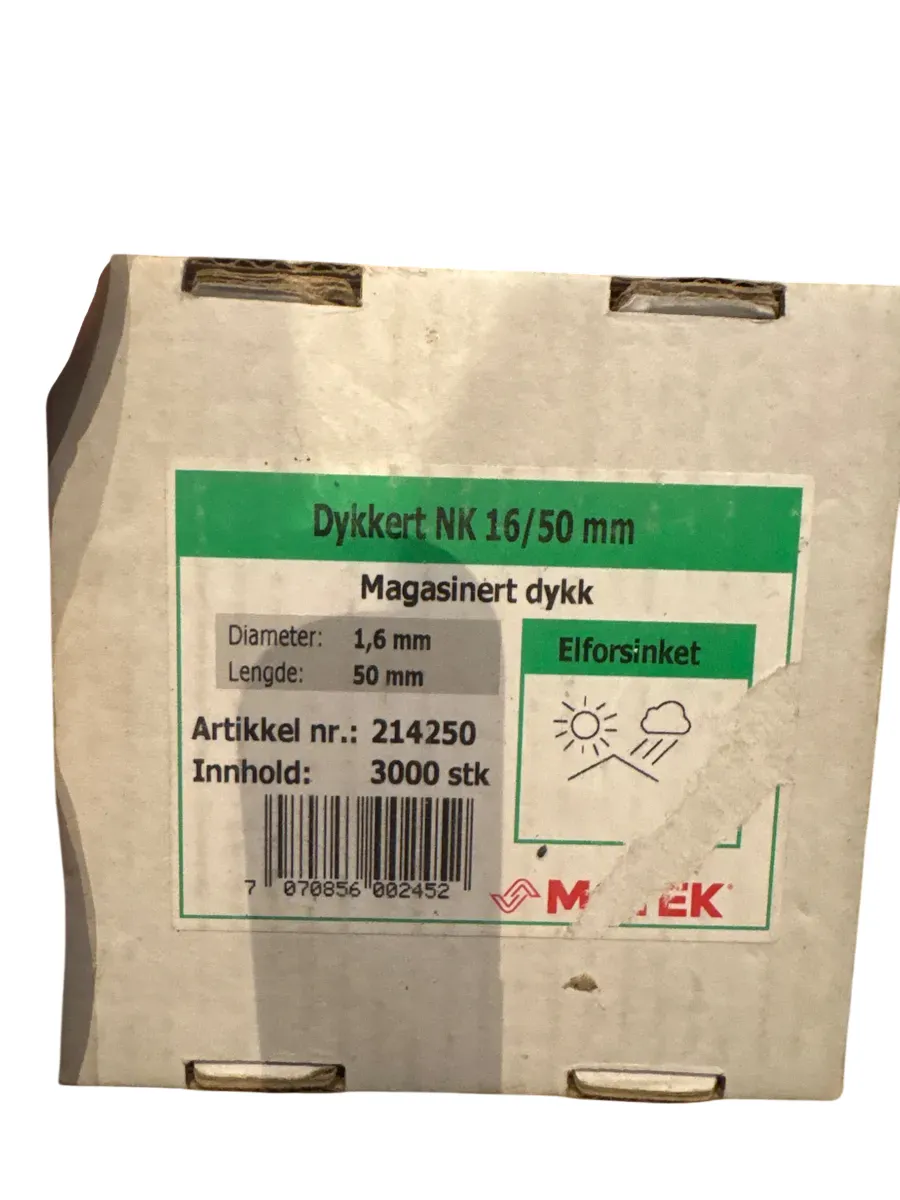 MOTEK Dykkert NK 16/50 mm, Elforsinket, 3000 stk - bilde 1