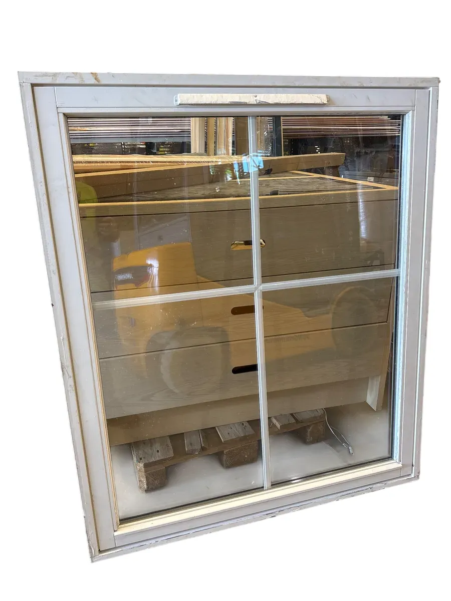 Fastkarm vindu med 2-lags glass og innvendig sprosser, 120x140 cm - bilde 1