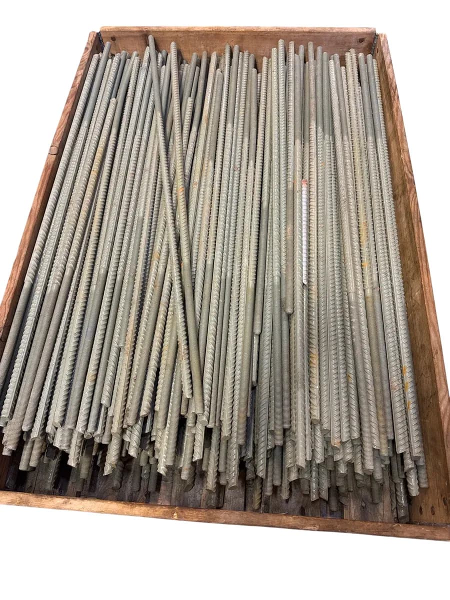 Gjengede kamstålbolter (ca. 110 cm) ø12 - bilde 1