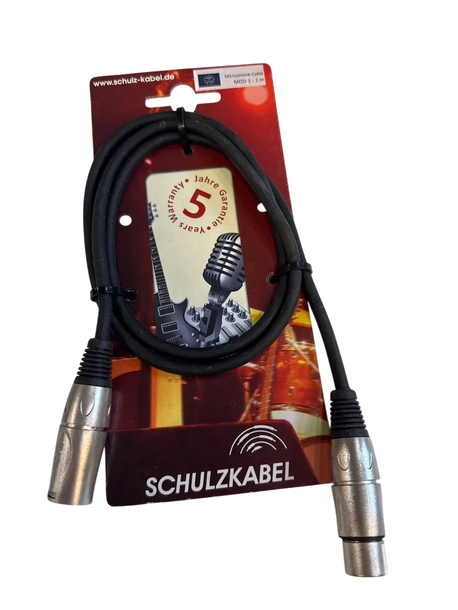 Schulz Mikrofonkabel 1m - bilde 1