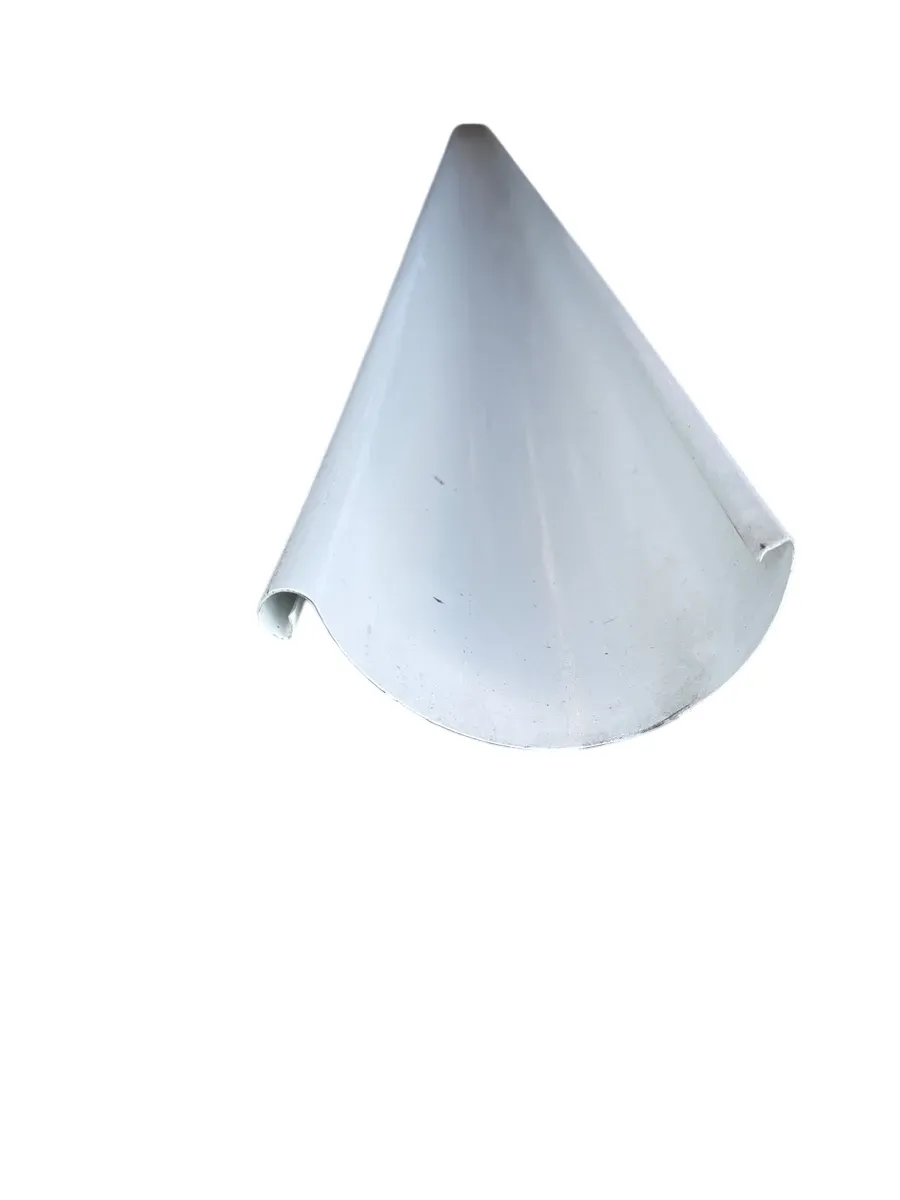 Takrenne Stål 125mm 4m Hvit - bilde 1