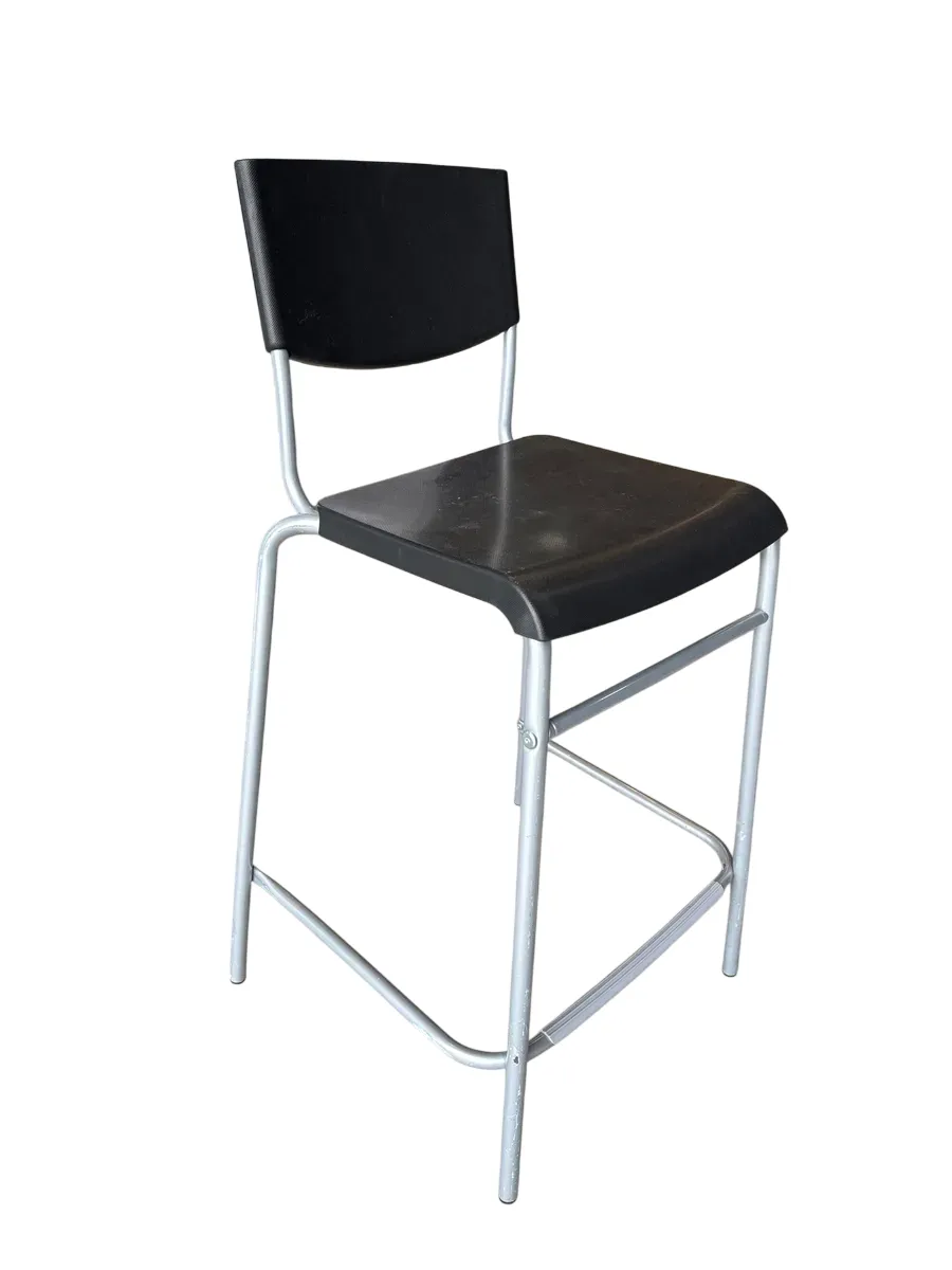 IKEA STIG Barstol, barhøyde svart/svart, 63 cm - bilde 1
