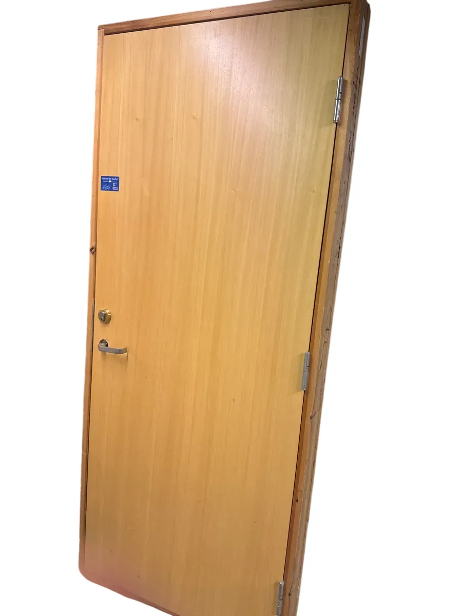 Brann- og lyddør 90x210 cm med karm - bilde 1