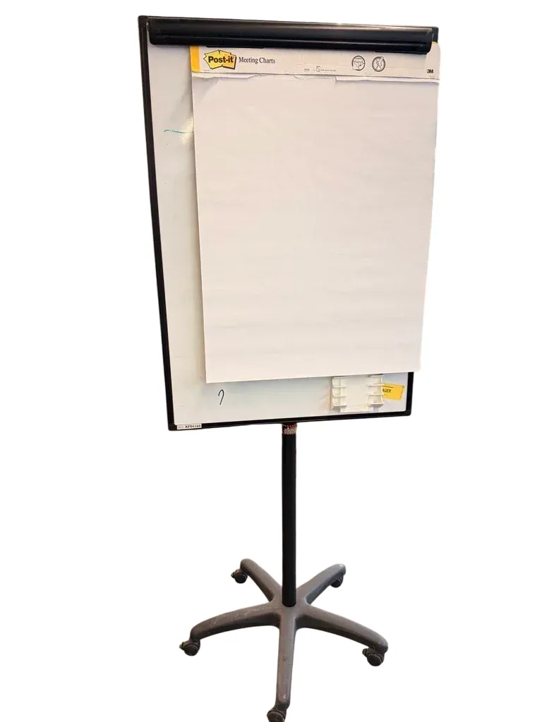 Whiteboard/ Post-it Flippoverblokk 559 med mobilt stativ - bilde 1
