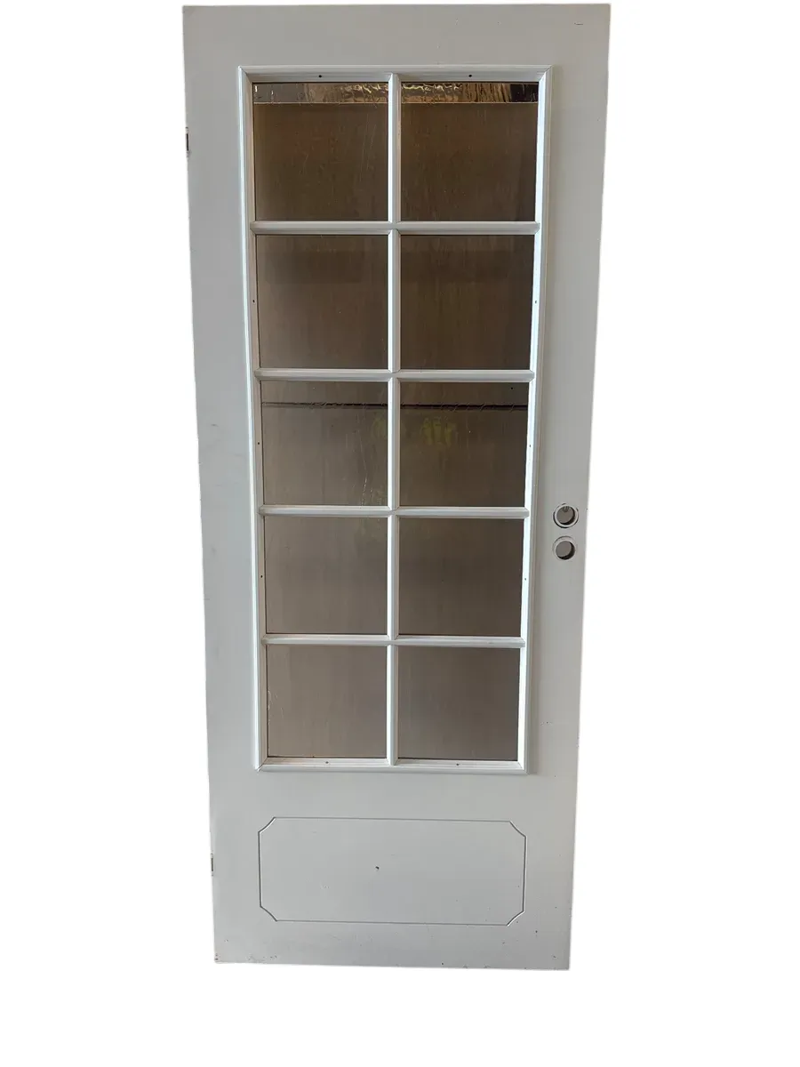 Tradisjon Innerdør Hvit 90x210cm med 10 glassfelt - bilde 1
