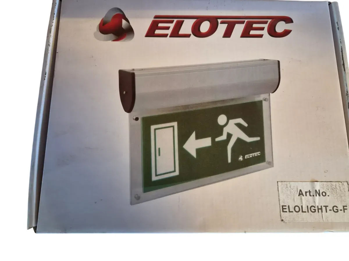 Elotec Nødutgangsskilt ELOLIGHT-G-F - bilde 1