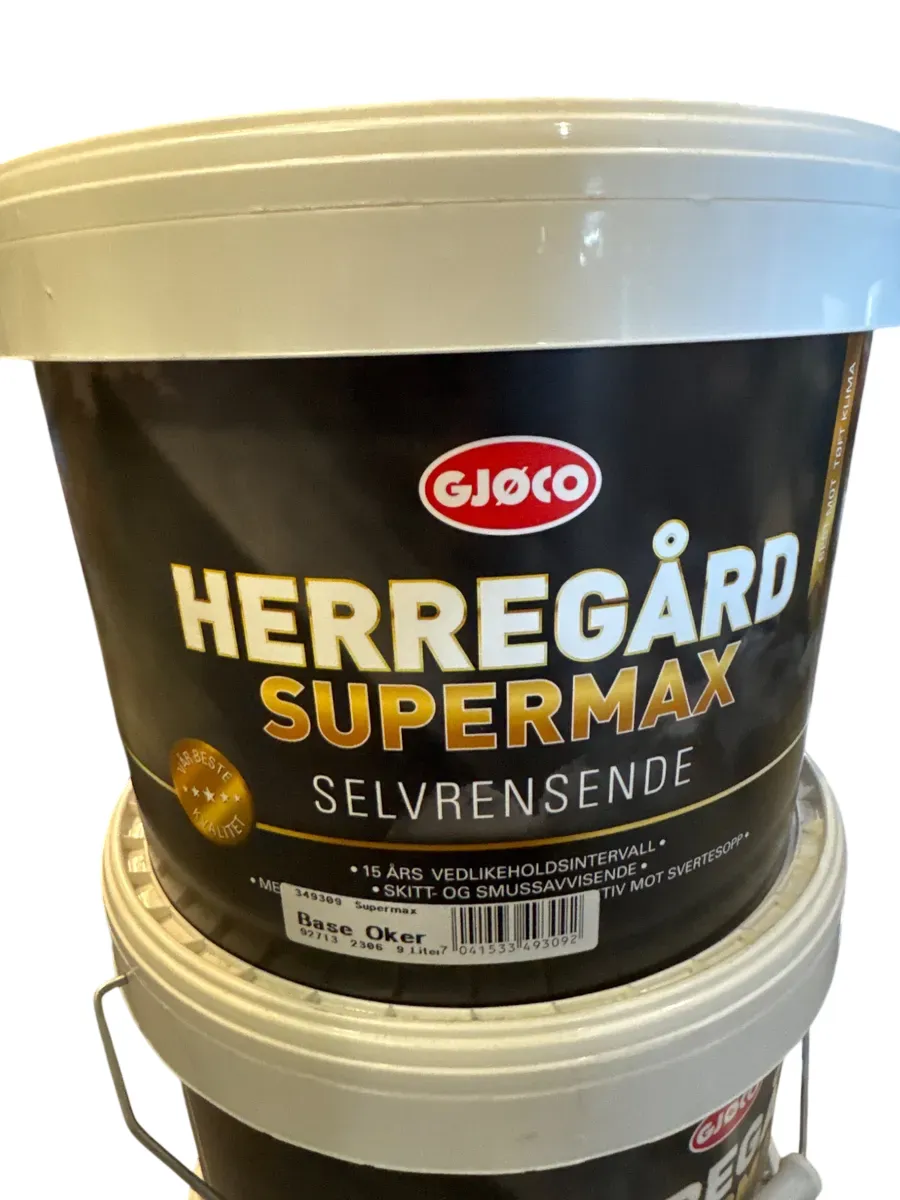 Gjøco Herregård Supermax Selvrensende Base Oker 9 Liter - bilde 1